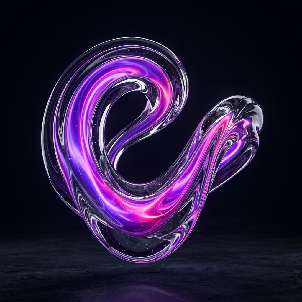 Premium Abstract Glass Shape